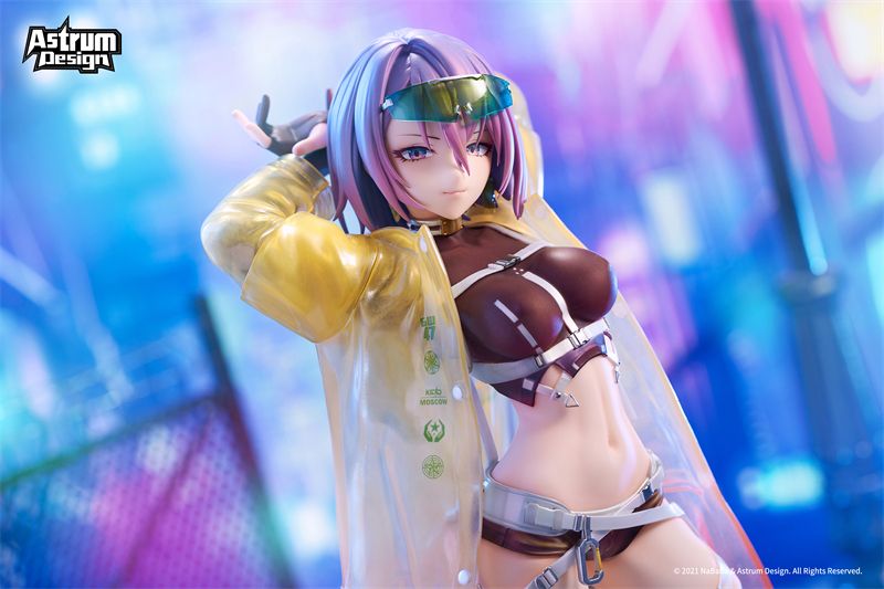 设计师原创馆 Coop.NaBaBa 赛博雨衣少女 1:7上色成品 原色版